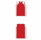 Athletic Knit (AK) BA601L-208 Ladies Red/White Softball Jersey