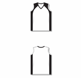 Athletic Knit (AK) LF601L-222 Ladies White/Black Field Lacrosse Jersey