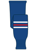 K1 Sportswear New York Rangers Royal Blue Knit Ice Hockey Socks