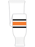 K1 Sportswear Philadelphia Flyers White Knit Ice Hockey Socks
