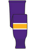 K1 Sportswear Los Angeles Kings S823 Purple Knit Ice Hockey Socks