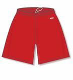 Athletic Knit (AK) BAS1300M-005 Mens Red Baseball Shorts