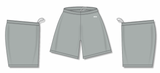 Athletic Knit (AK) BAS1300M-012 Mens Grey Baseball Shorts