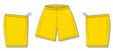 Athletic Knit (AK) BAS1300M-055 Mens Maize Baseball Shorts - PSH Sports