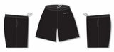 Athletic Knit (AK) VS1700M-001 Mens Black Volleyball Shorts