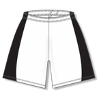Athletic Knit (AK) BAS605L-222 White/Black Ladies Baseball Shorts - PSH Sports