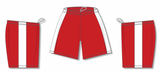 Athletic Knit (AK) VS9145L-208 Ladies Red/White Pro Volleyball Shorts