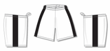 Athletic Knit (AK) LS9145-222 White/Black Field Lacrosse Shorts
