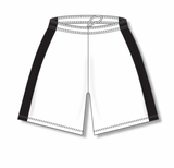 Athletic Knit (AK) BS9145M-222 Mens White/Black Pro Basketball Shorts