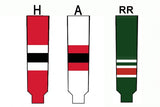 Modelline New Jersey Devils Home Red Knit Ice Hockey Socks