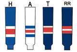 Modelline New York Rangers Away White Knit Ice Hockey Socks