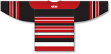 Athletic Knit (AK) Custom ZH101-CHI615B Chicago Blackhawks Multi Stripe Sublimated Hockey Jersey