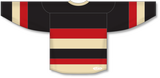 Athletic Knit (AK) Custom ZH102-OTT735B 2013 Ottawa Senators Third Black Sublimated Hockey Jersey