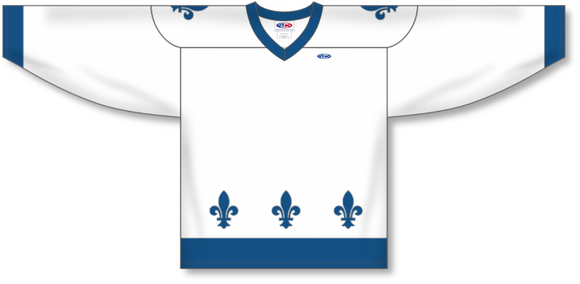 Athletic Knit (AK) Custom ZH102-QUE853C Sublimated Quebec Nordiques White Hockey Jersey