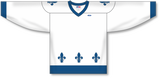 Athletic Knit (AK) Custom ZH102-QUE853C Sublimated Quebec Nordiques White Hockey Jersey