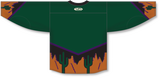 Athletic Knit (AK) Custom ZH101-ARI3001 Phoenix Coyotes Third Dark Green Sublimated Hockey Jersey
