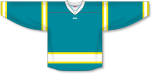 Athletic Knit (AK) Custom ZH111-CGS3017 California Golden Seals Teal Sublimated Hockey Jersey
