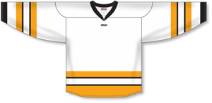 Athletic Knit (AK) Custom ZH112-BOS3006 Boston Bruins White Sublimated Hockey Jersey