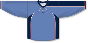 Athletic Knit (AK) Custom ZH131-ATL3005 Atlanta Thrashers Blue Sublimated Hockey Jersey