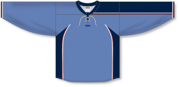Athletic Knit (AK) Custom ZH131-ATL3005 Atlanta Thrashers Blue Sublimated Hockey Jersey