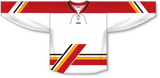 Athletic Knit (AK) Custom ZH131-CAL651C Calgary Flames White Sublimated Hockey Jersey