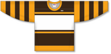 Athletic Knit (AK) Custom ZH161-BOS290B Boston Bruins Brown Sublimated Hockey Jersey