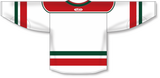 Athletic Knit (AK) Custom ZH182-NJE3044 2018 New Jersey Devils Heritage White Sublimated Hockey Jersey
